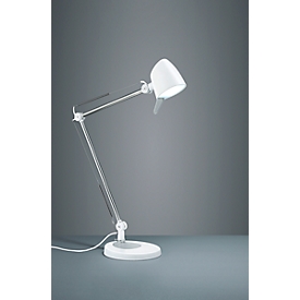 Ledbureaulamp Rado, touchdimmer 4-voudig, in hoogte verstelbaar, wit