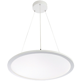 Ledhanglamp FRISCH-Licht, 60 W, 6700 lm, lichtkleur neutraal wit, PMMA/aluminium, Ø 600 x h 14 mm