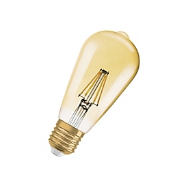 Ledvance OSRAM Vintage 1906 Edison - Glühbirne mit LED-Filament - klar Finish - E27 - 6.5 W (Entsprechung 55 W)