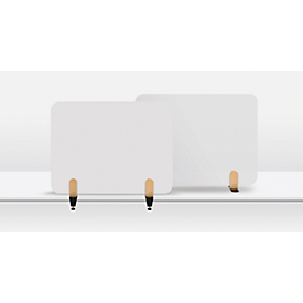 Legamaster Séparation de table pour tableau blanc Elements, acier émaillé, y compris 2 pinces de table, L 800 x H 600 x P 11 mm