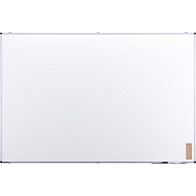 Legamaster UNITE-whiteboard, magnetisch, met markeerstifthouder/markeerstift/bordwisser, B 1800 x D 12,6 x H 1200 mm, gelakt staal, wit