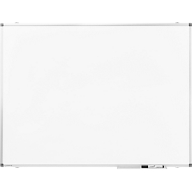 Legamaster Whiteboard PREMIUM, Hoch-/Querformat, Stahl weiß lackiert + Aluminiumrahmen, magnethaftend, Ablageschale + Zubehör, B 1200 x H 900 mm