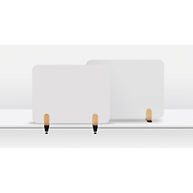 Legamaster Whiteboard-Tischtrennwand Elements, Stahl emailliert, inkl. 2 Tischklemmen, B 800 x H 600 x T 11 mm