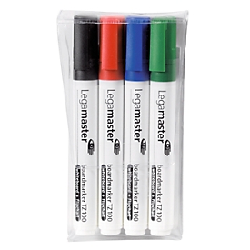 Legamaster Whiteboardmarker TZ 100, Rundspitze, Strichstärke 1,5-3 mm, nachfüllbar, farbsortiertes 4er-Set