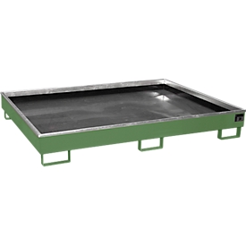 Legbord met PE-inzet Legbord RW 1800 PE, gelakt, resedagroen