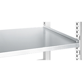 Legbord Verso, speciaal voor de Verso serie met een diepte van 650 mm, gegalvaniseerd plaatstaal