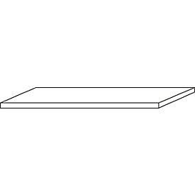 Legbord voor breedte 800, B 725 x D 350 mm, lichtgrijs