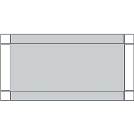 Legborden voor werkbank, B 400 x H 50 mm