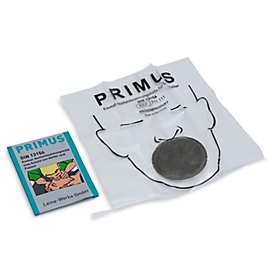 Leina-Werke PRIMUS Aide à la ventilation d'urgence 13154, masque de ventilation à usage unique, hygiénique, transparent, sachet en PE