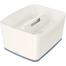 Leitz Ablagebox MyBox, DIN A4, für Utensilien, weiss/grau
