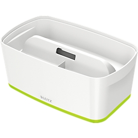 Leitz Ablagebox MyBox, DIN A5, für Utensilien, weiss/grün