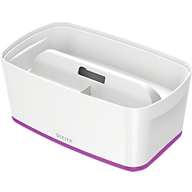 Leitz Ablagebox MyBox, DIN A5, für Utensilien, weiß/violett