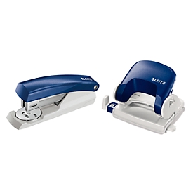 LEITZ® Bürolocher 5038 + Heftgerät 5501 SET, blau
