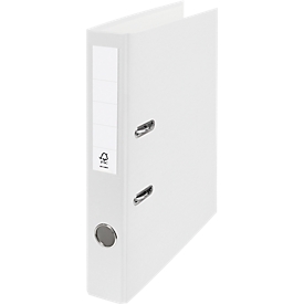 LEITZ® Classeur PP Economy, Swiss Edition, 50 mm, blanc