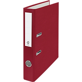 LEITZ® Classeur PP Economy, Swiss Edition, 50 mm, bordeaux