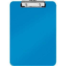 LEITZ® clipboard WOW 3971, DIN A4, polystyrene, with hanging loop, blue
