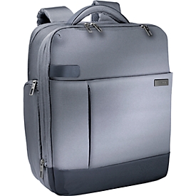LEITZ® Complete Laptop-Rucksack Smart Traveller 6017, bis 15,6 Zoll / 39,6 cm, silbergrau