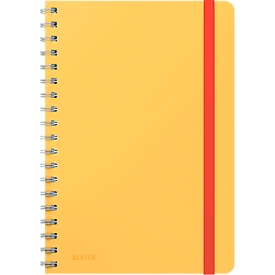 Leitz Cosy college notebook, DIN B5, vierkant, spiraalgebonden, 100 g/m² papier, 80 vel, geel