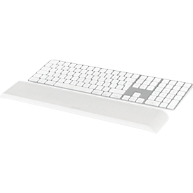 Leitz Cosy wrist rest, for keyboards, ergonomic, adjustable, foam padded, W 71 x D 437 x H 22 mm, gray