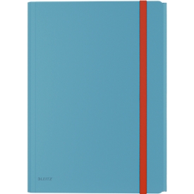 Leitz® Eckspannermappe Cosy, A4, bis 150 Blatt, 3 Klappen & Innentasche, Gummibandverschluss, Polypropylen, blau