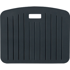 Leitz Ergo Cosy antivermoeidheidsmat, voor sta- of zitwerkplek, compact, draagbaar, B 457 x D 560 x H 20 mm, schuim, donkergrijs