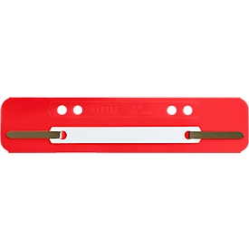 LEITZ® filing clips, polypropylene, DIN A5, 25 pieces, red