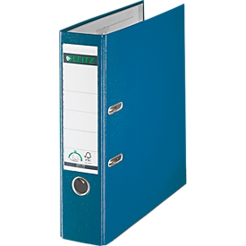 LEITZ® Folder 1010, DIN A4, spine width 80 mm, blue