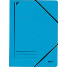 LEITZ® hoekmap, DIN A4, elastische sluiting, blauw