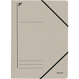 LEITZ® hoekmap, DIN A4, elastische sluiting, grijs