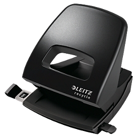 Leitz® hole punch 5003 Recycle, for up to 30 sheets, NeXXt technology, ergonomic recessed grip