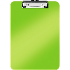 LEITZ® Klemmbrett WOW 3971, DIN A4, Polystyrol, mit Aufhängeöse, grün