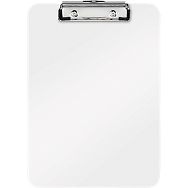 LEITZ® Klemmbrett WOW 3971, DIN A4, Polystyrol, mit Aufhängeöse, weiss