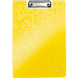 LEITZ® Klemmmappe Active Wow, DIN A4, PP, mit Klemmbügel, gelb