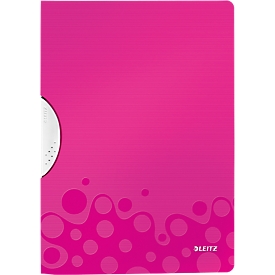 LEITZ® Klemmmappe ColorClip WOW, DIN A4, PP, mit Clip, pink