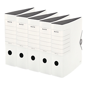 LEITZ® kwaliteitsordner SOLID, A4, rugbreedte 82 mm, 5 stuks, wit