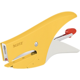 Leitz® metaalniettang Cosy, voor nietjes nr 10, achterlaadmechanisme, inclusief 1000 nietjes, geel