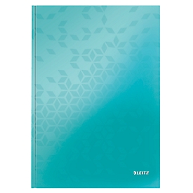 LEITZ notebook WOW 4625, DIN A4, lined, ice blue