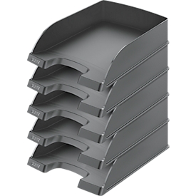 LEITZ® Opbergmand standaard 5227, kunststof, 5 stuks, zwart