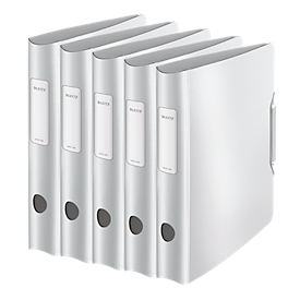 LEITZ® ordner Active Style, A4, rugbreedte 65 mm, 5 stuks, poolwit
