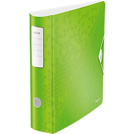 LEITZ® ordner Active WOW, A4, rugbreedte 82 mm, 5 stuks, groen