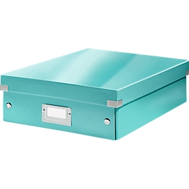LEITZ® Organisationsbox Click + Store, mittel, eisblau