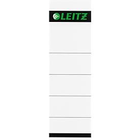 LEITZ® paper spine labels, spine width 80 mm, insert label, 10 pieces