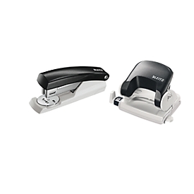 LEITZ® perforator 5038 + nietmachine 5501 SET, zwart