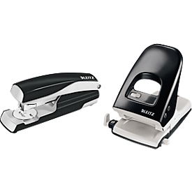LEITZ® perforator 5138 + nietmachine 5522 SET, zwart