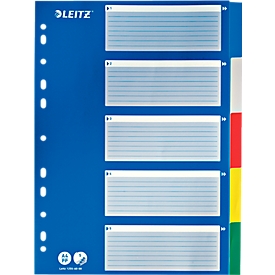 LEITZ® PP-Register mit blauem Deckblatt, blanko