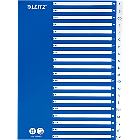 LEITZ® PP-Register mit blauem Deckblatt, Buchstaben A-Z