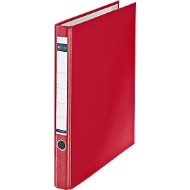 LEITZ® ring binder 1014, A4, 35 mm, PP, red