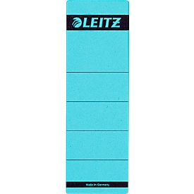 LEITZ® Rückenschild, Rückenbreite 80 mm, selbstklebend, 10 Stück, blau