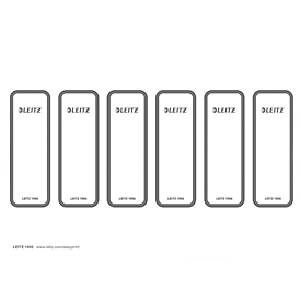 LEITZ® rugetiket WOW/Style, rugbreedte 50 mm, zelfklevend, 60 stuks