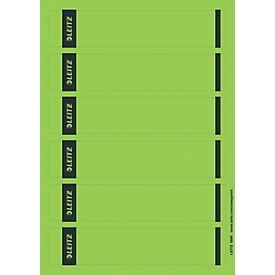 LEITZ® rugetiketten kort, via pc beletterbaar, rugbreedte 50 mm, zelfklevend, 150 st., groen